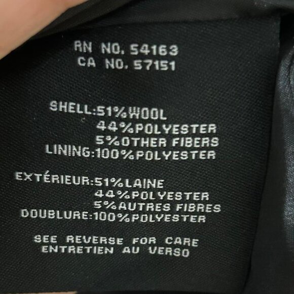 COLE HAAN Women's Convertible Collar Button-Up Coat Black Size 4 NWT - Picture 7 of 7